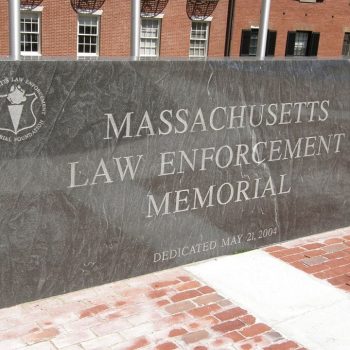 Memorial flat stone